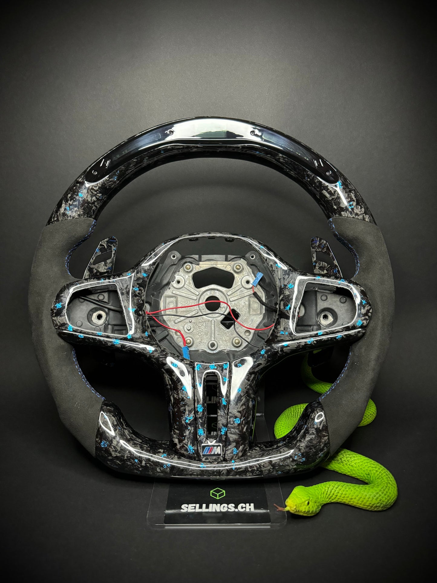BMW Sport Steering Wheel Forged Carbon Color Flakes (LED) G-Series