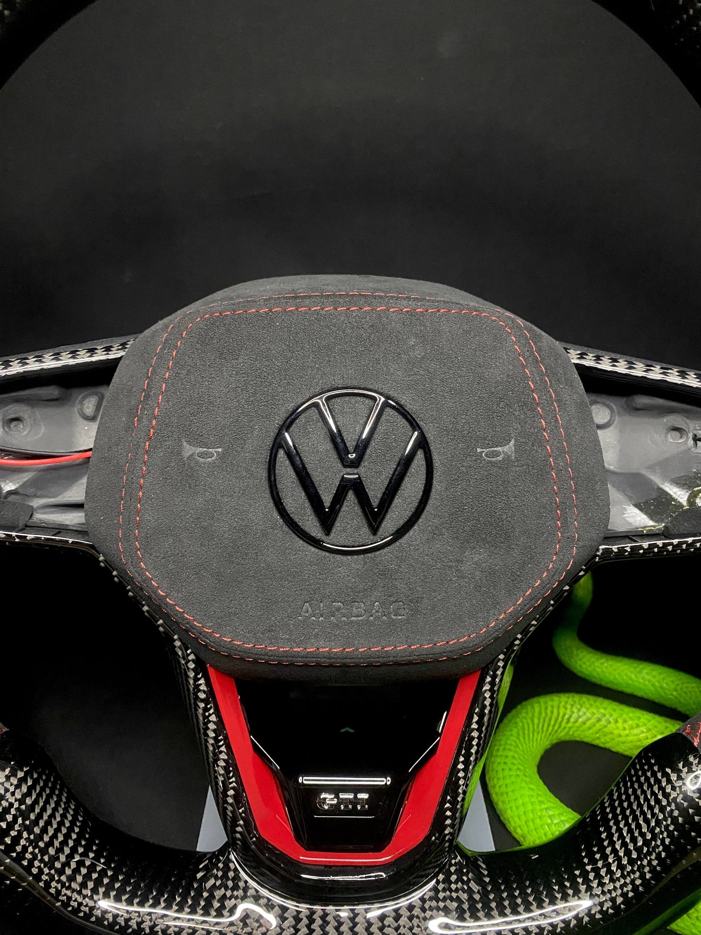 VW Golf 8 Carbon Sports Steering Wheel (LED)