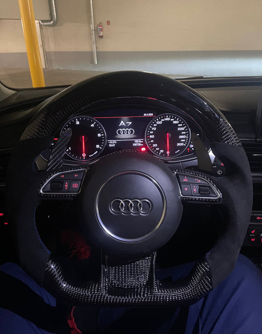 Audi Sport Steering Wheel Carbon (LED)