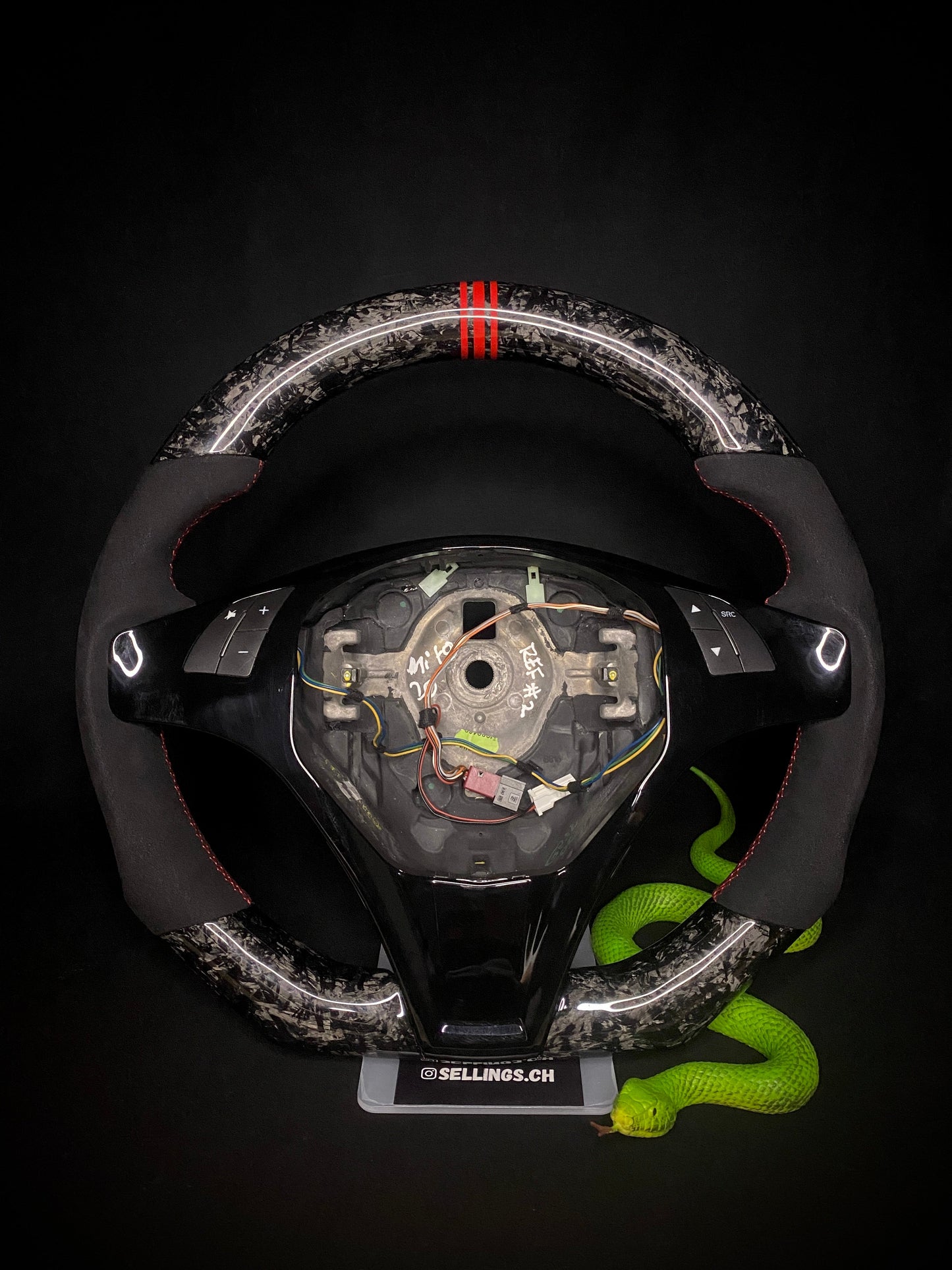 Alfa Romeo Sports Steering Wheel Forged Carbon