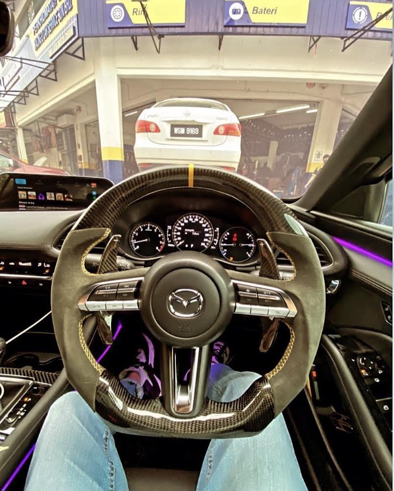 Mazda Carbon Sport Steering Wheel (LED)