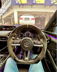 Mazda Carbon Sport Steering Wheel (LED)