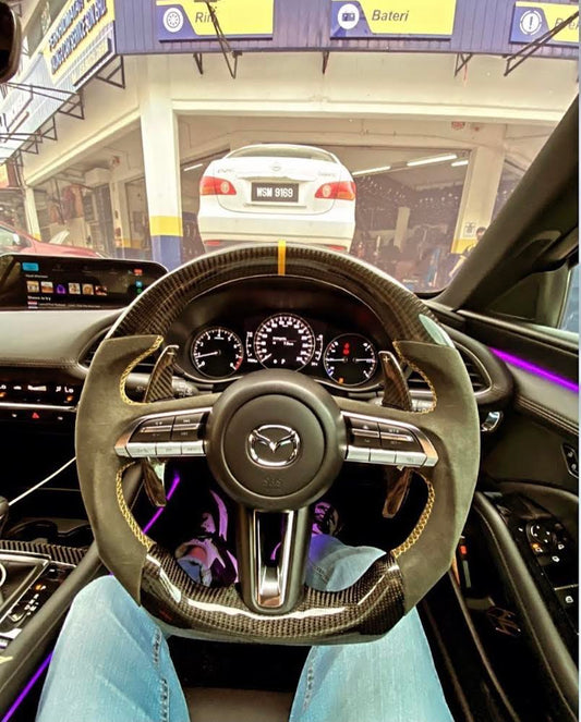 Mazda Carbon Sport Steering Wheel (LED)