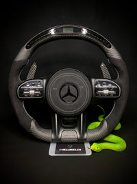 Mercedes AMG Sport Steering Wheel Carbon Matt LED (Upgrade to Facelift)