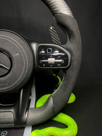 Mercedes AMG Sport Steering Wheel Carbon Matt LED (Upgrade to Facelift)