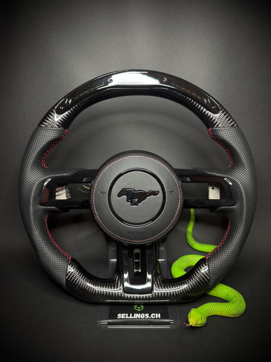Ford Mustang Carbon Sport Steering Wheel (LED)