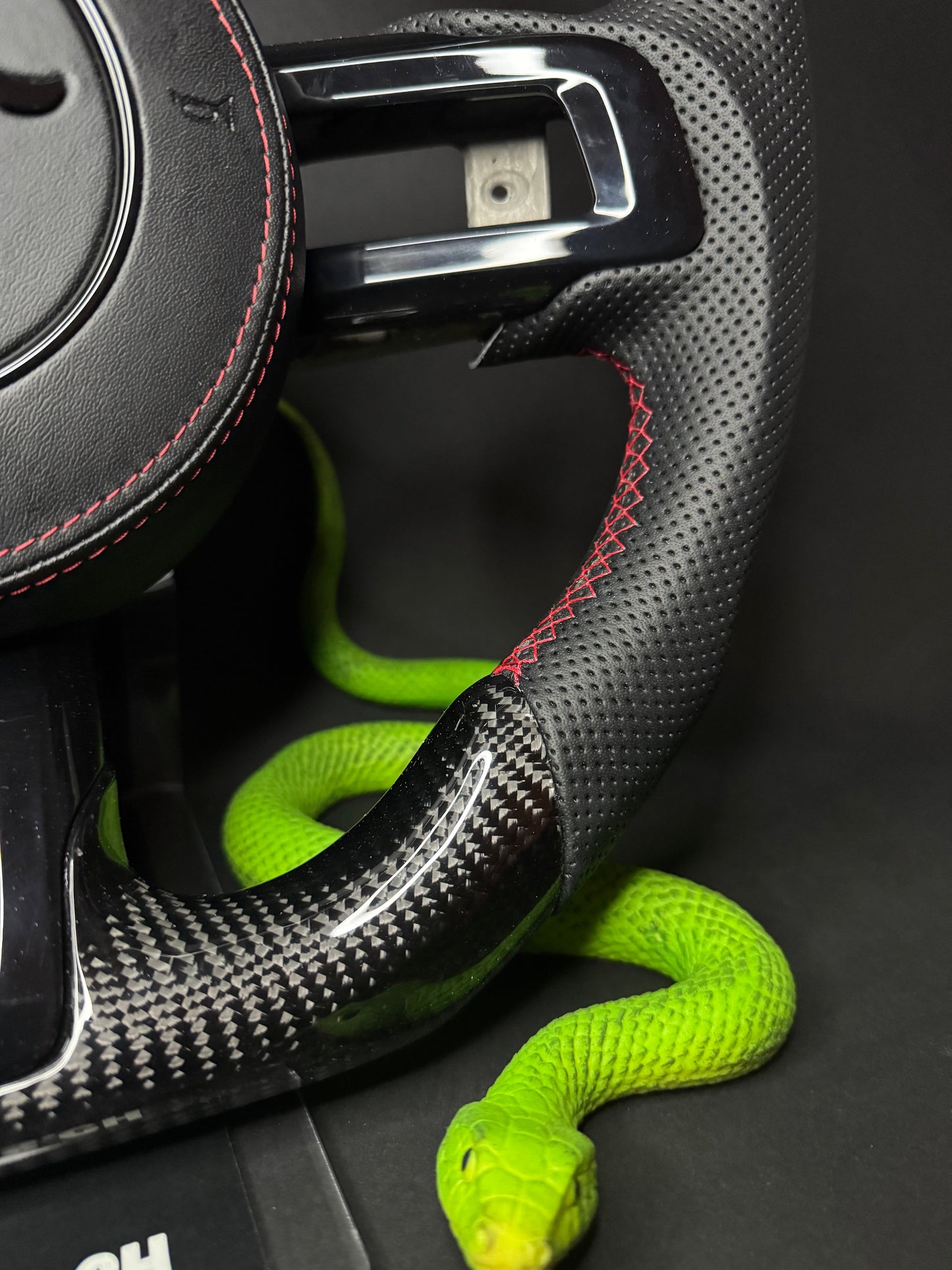 Ford Mustang Carbon Sport Steering Wheel (LED)