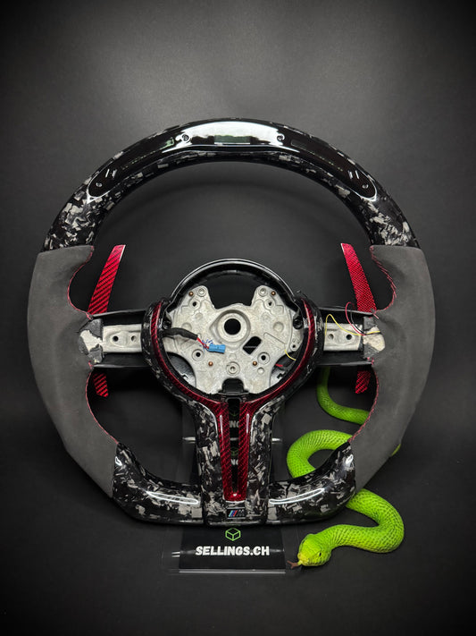BMW Sports Steering Wheel Forged Carbon (LED) F-Series