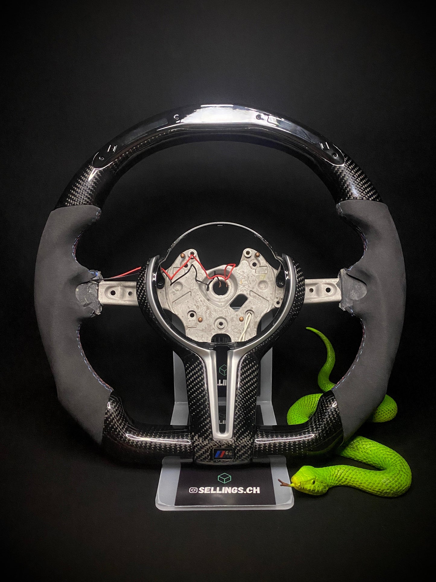 BMW Sport Steering Wheel Carbon LED F-Series