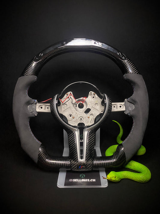 BMW Sport Steering Wheel Carbon LED F-Series