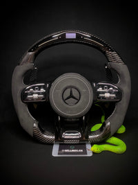 Mercedes AMG Carbon LED Sports Steering Wheel (Upgrade to Facelift)