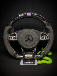 Mercedes AMG Sport Steering Wheel Forged Carbon (LED)