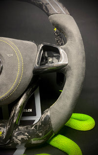 Mercedes AMG Sport Steering Wheel Forged Carbon (LED)