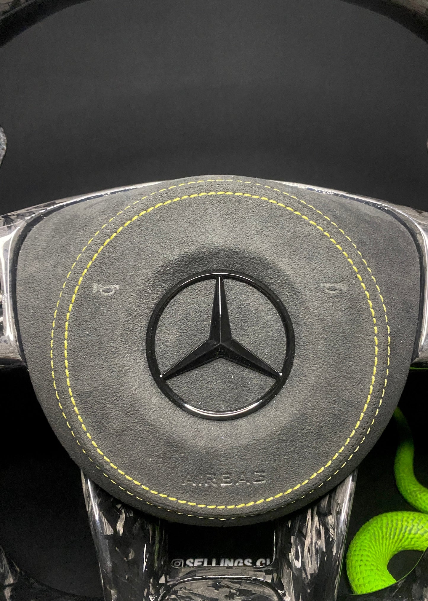 Mercedes AMG Sport Steering Wheel Forged Carbon (LED)