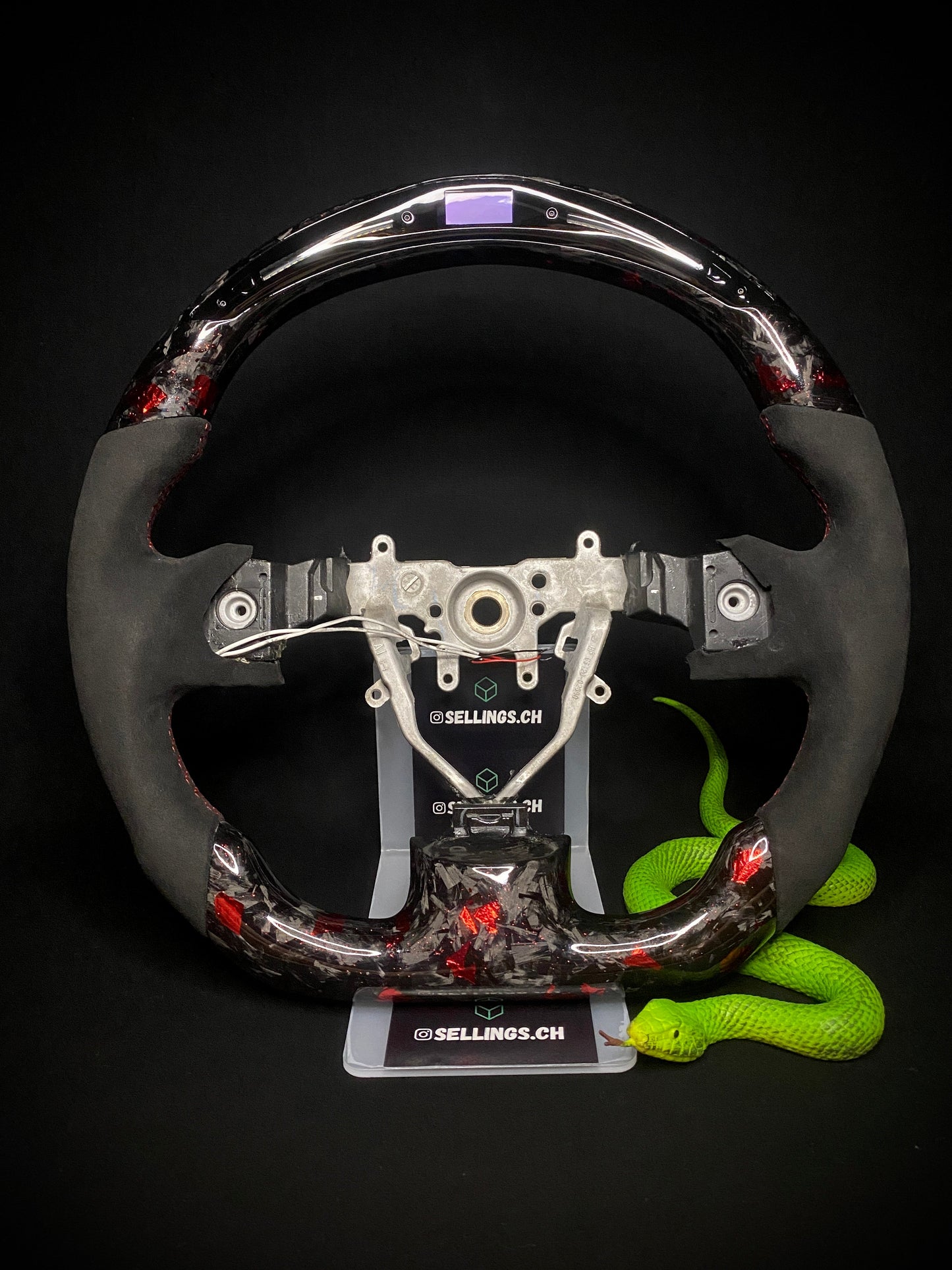 Subaru Sport Steering Wheel Forged Carbon Color Splitter (LED)