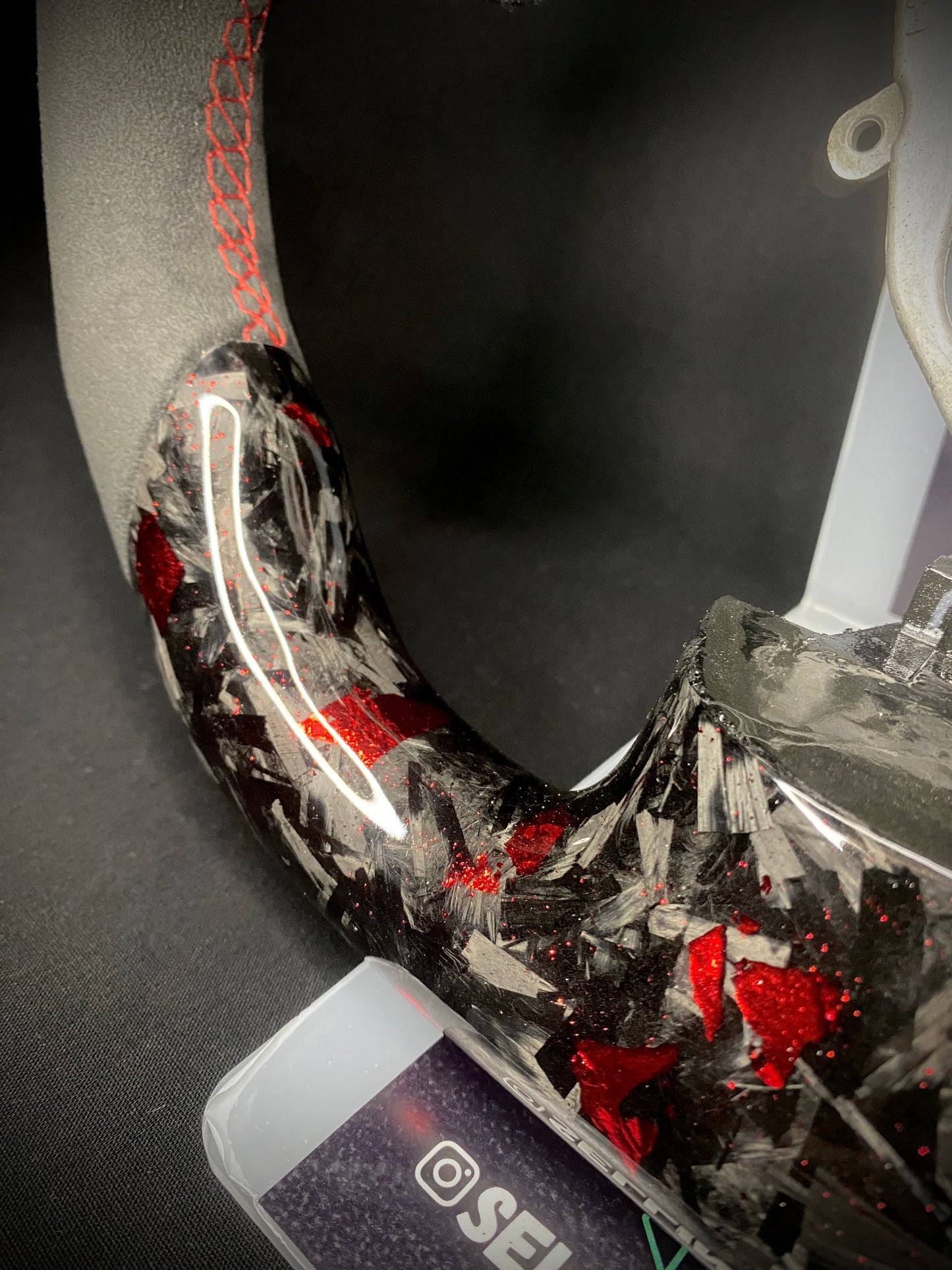Subaru Sport Steering Wheel Forged Carbon Color Splitter (LED)