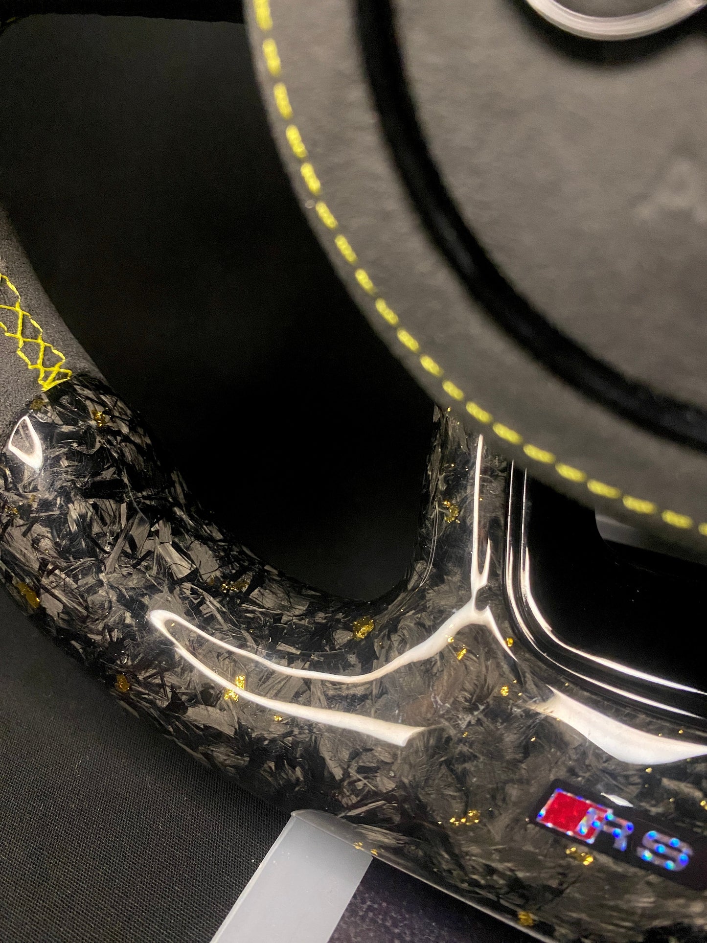 Audi Sport Steering Wheel Forged Carbon Color Splinter (LED)