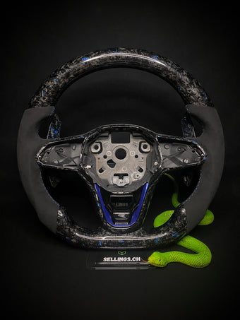 compare product VW Golf 8 Sport Steering Wheel Forged Carbon Color Splitter
