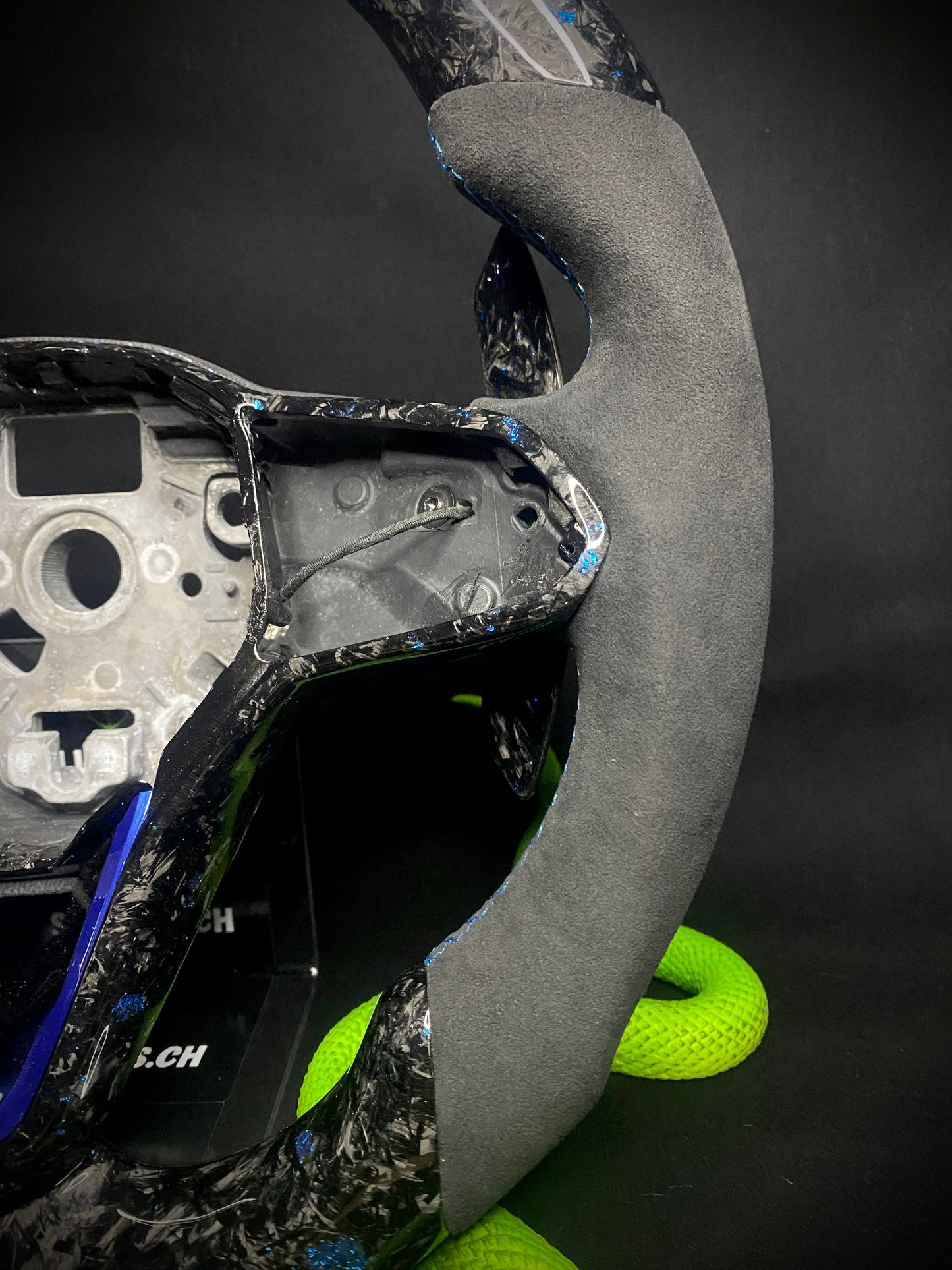 VW Golf 8 Sport Steering Wheel Forged Carbon Color Splitter