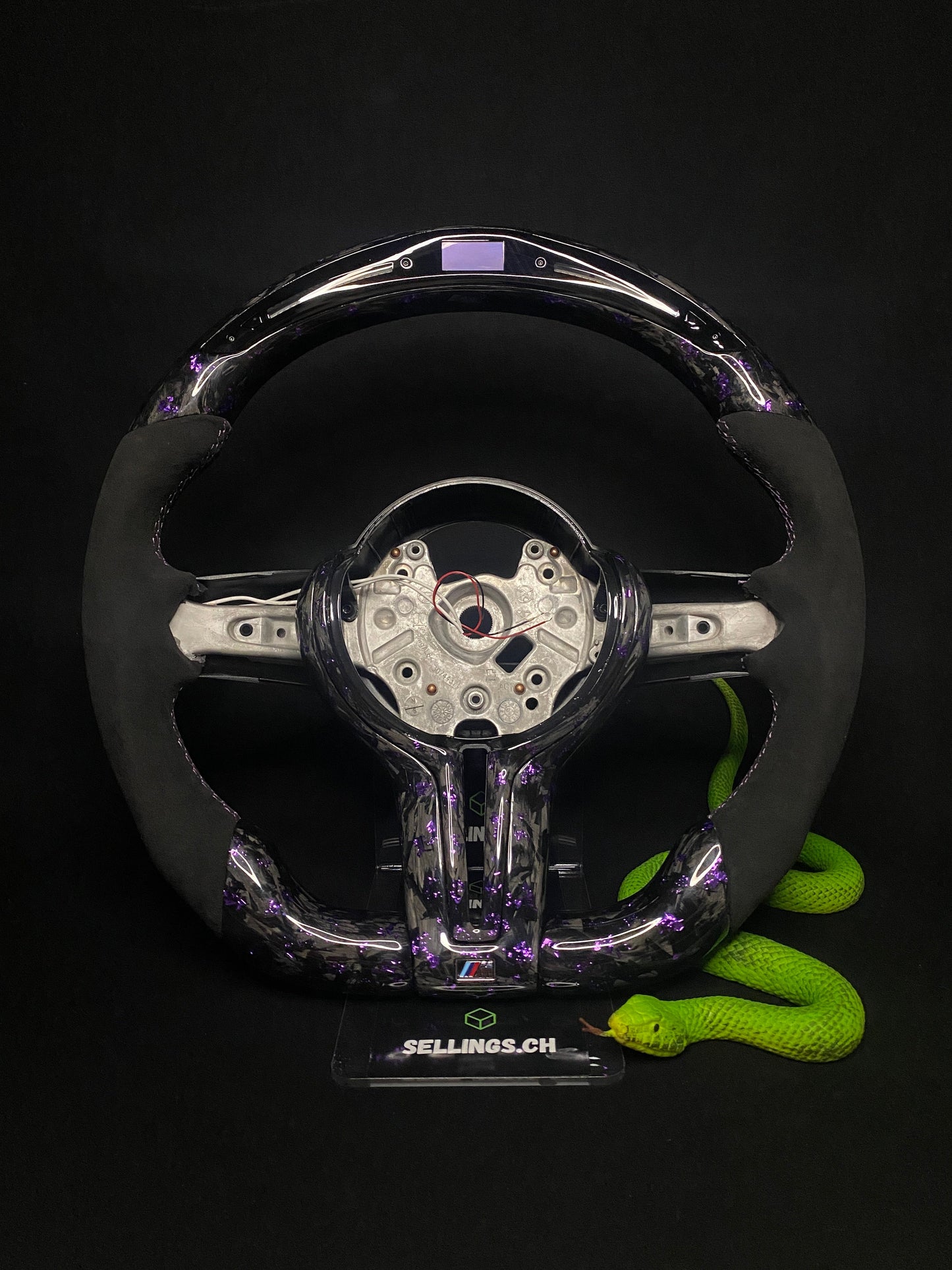 BMW Sport Steering Wheel Forged Carbon Color Flakes (LED) F-Series
