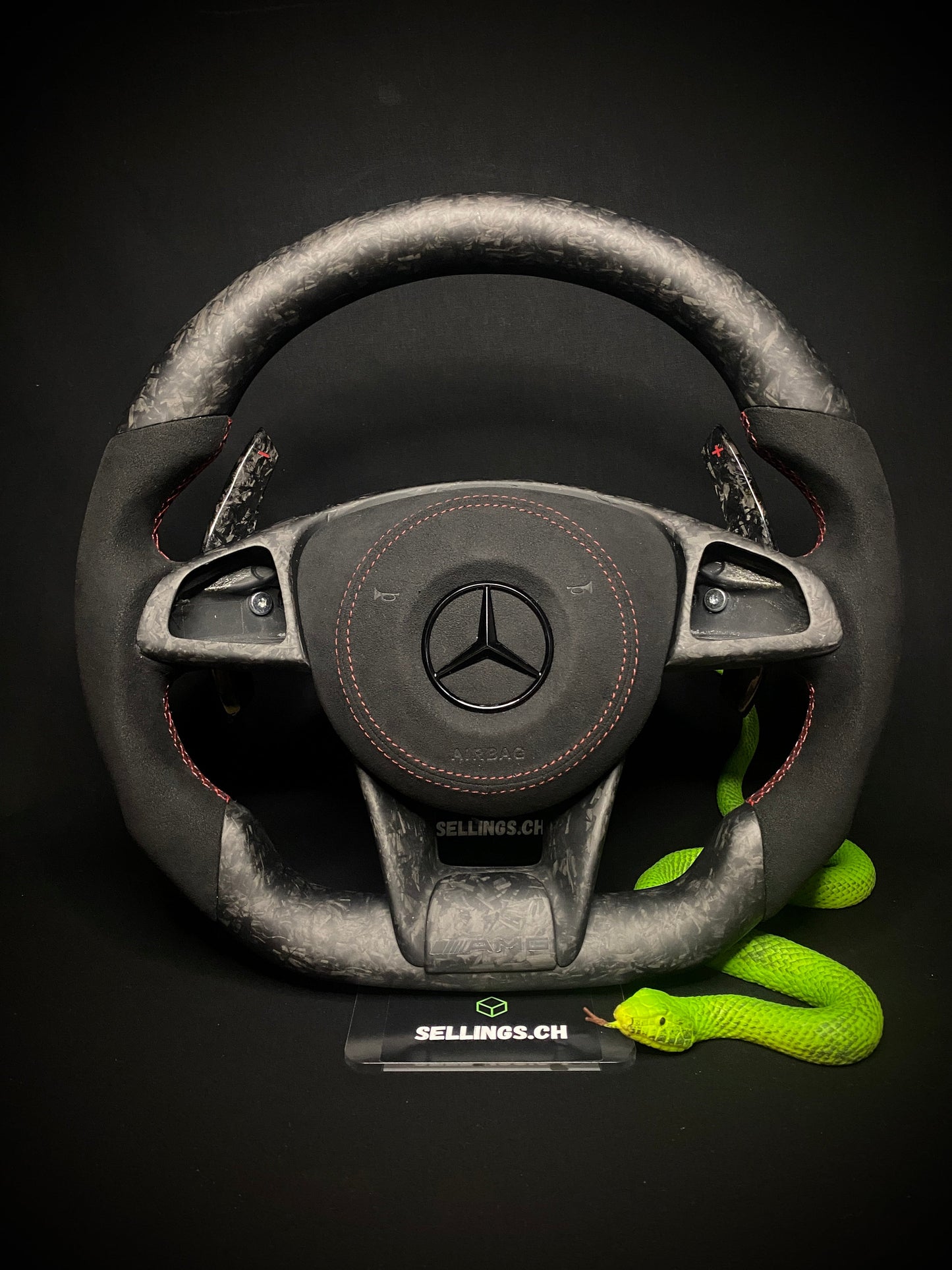 Mercedes AMG Sport Steering Wheel Forged Carbon Matte