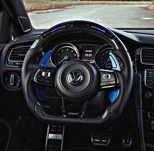 VW Golf 7/7.5 Carbon Sport Steering Wheel (LED)