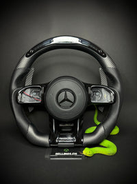 Mercedes AMG Sport Steering Wheel Carbon Matt (LED)
