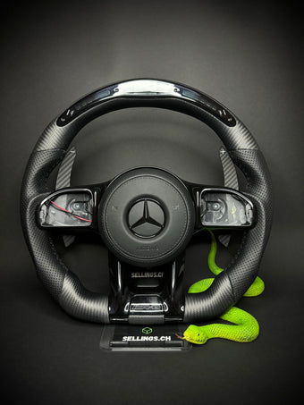 compare product Mercedes AMG Sport Steering Wheel Carbon Matt (LED)