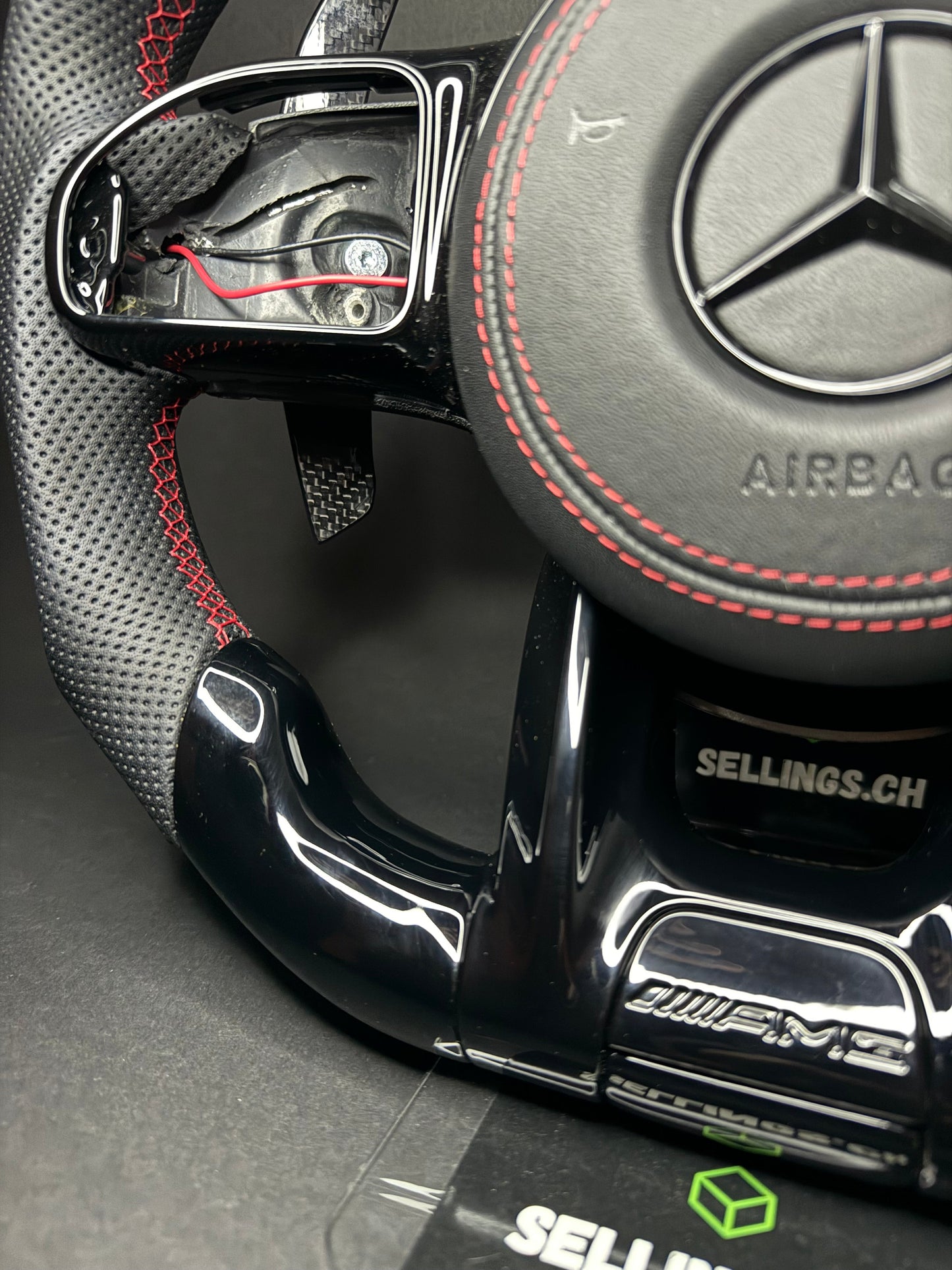 Mercedes AMG Sport Steering Wheel Black (LED)