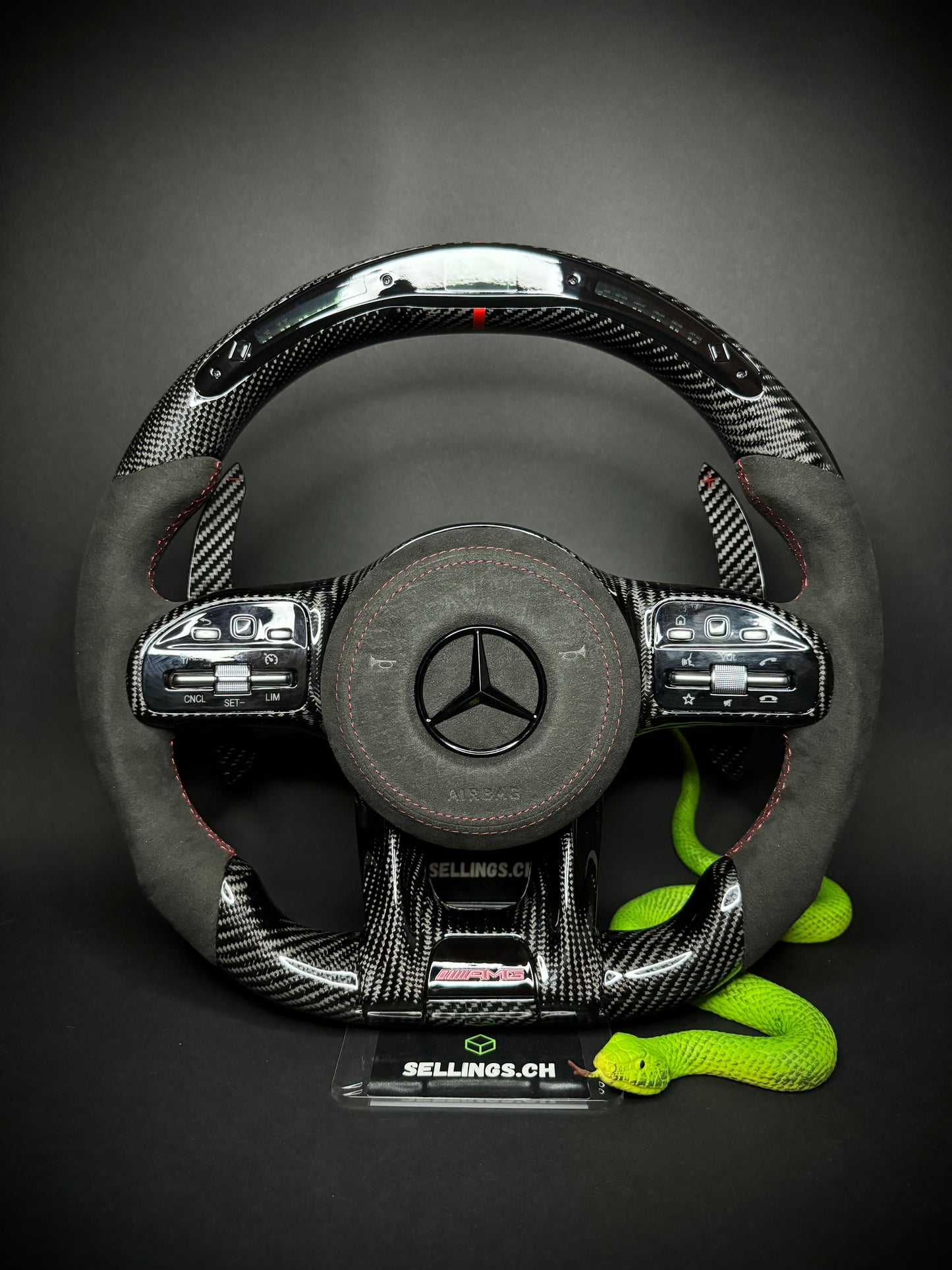 Mercedes AMG Sport Steering Wheel Carbon (LED)