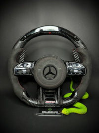Mercedes AMG Carbon LED Sports Steering Wheel (Upgrade to Facelift)