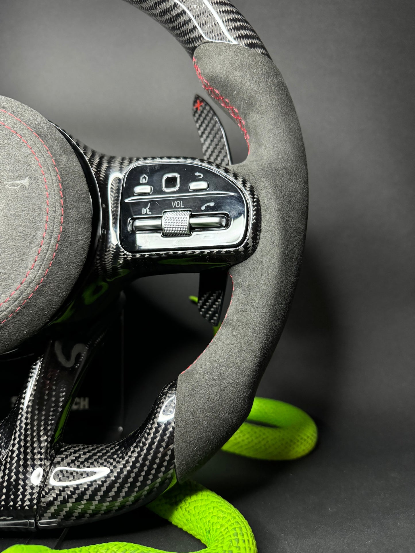 Mercedes AMG Sport Steering Wheel Carbon (LED)