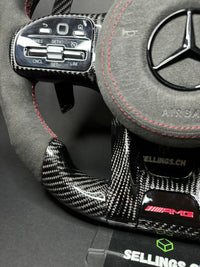 Mercedes AMG Carbon LED Sports Steering Wheel (Upgrade to Facelift)