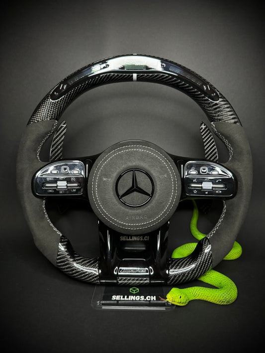 Mercedes AMG Sport Steering Wheel Carbon (LED)