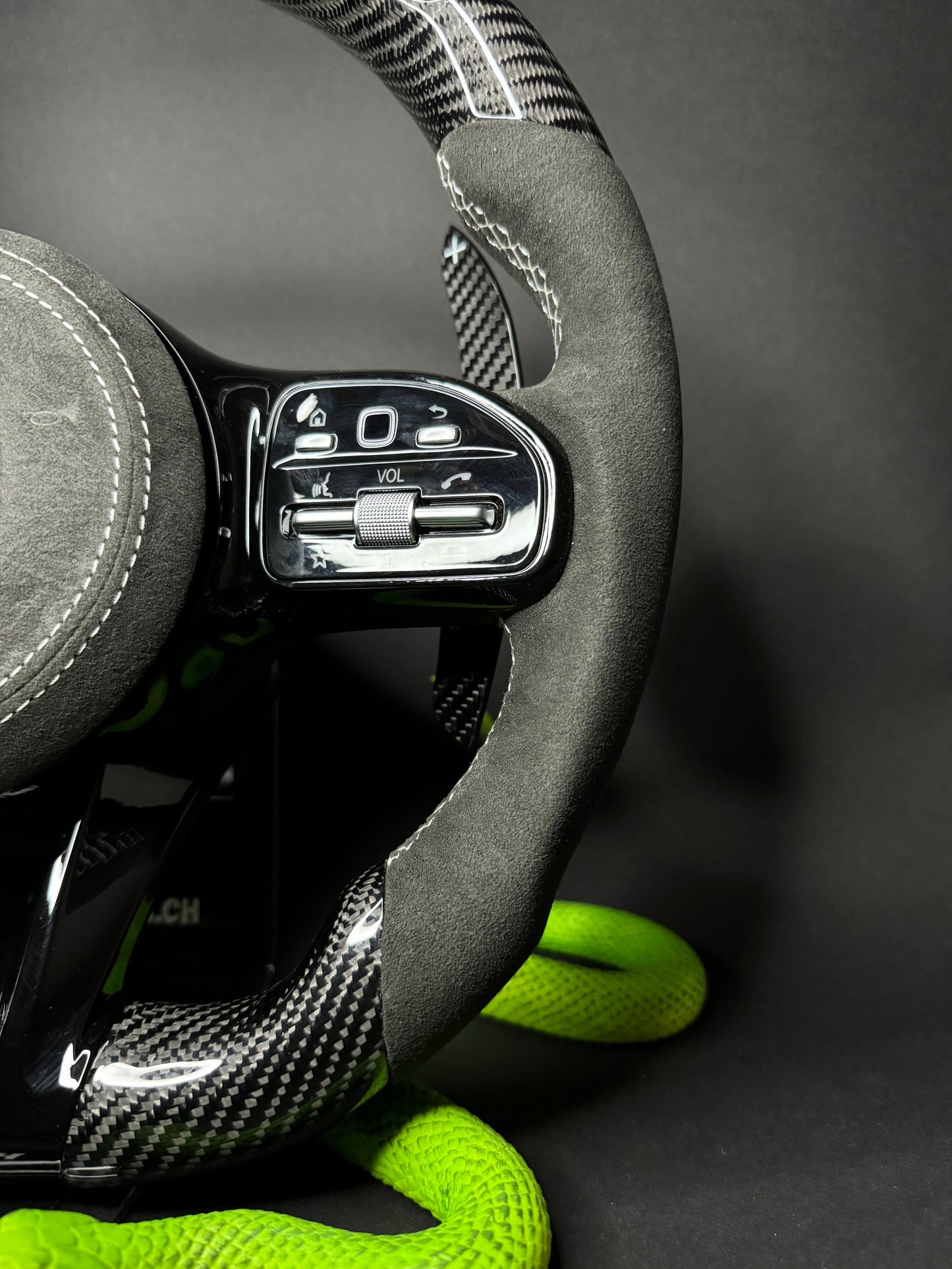 Mercedes AMG Sport Steering Wheel Carbon (LED)