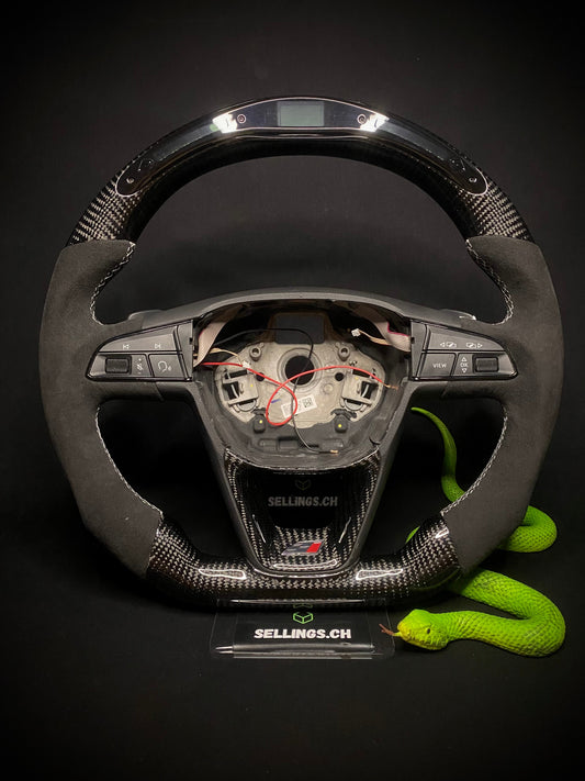 Seat Sport Steering Wheel Carbon (LED)