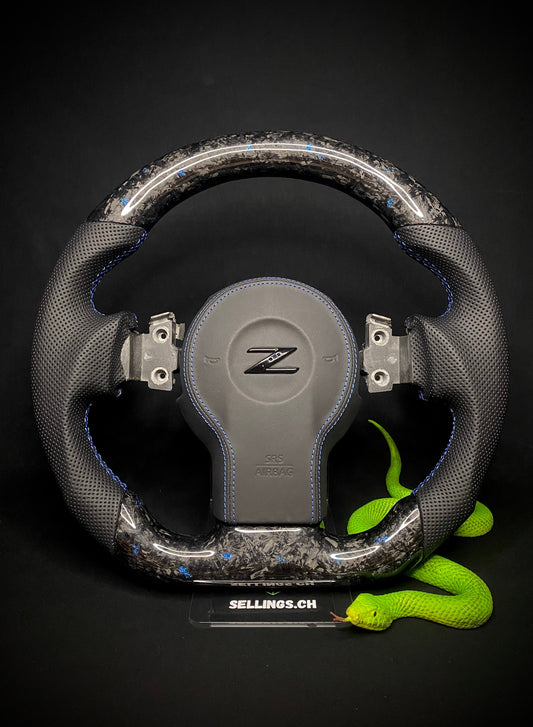 Nissan 350z Sport Steering Wheel Forged Carbon Color Flakes