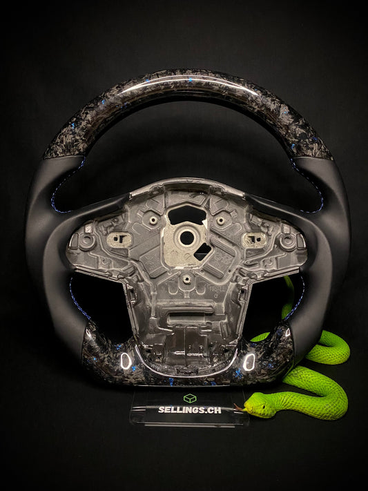 Toyota Supra Sports Steering Wheel Forged Carbon Color Splitter