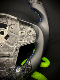 Toyota Supra Sports Steering Wheel Forged Carbon Color Splitter