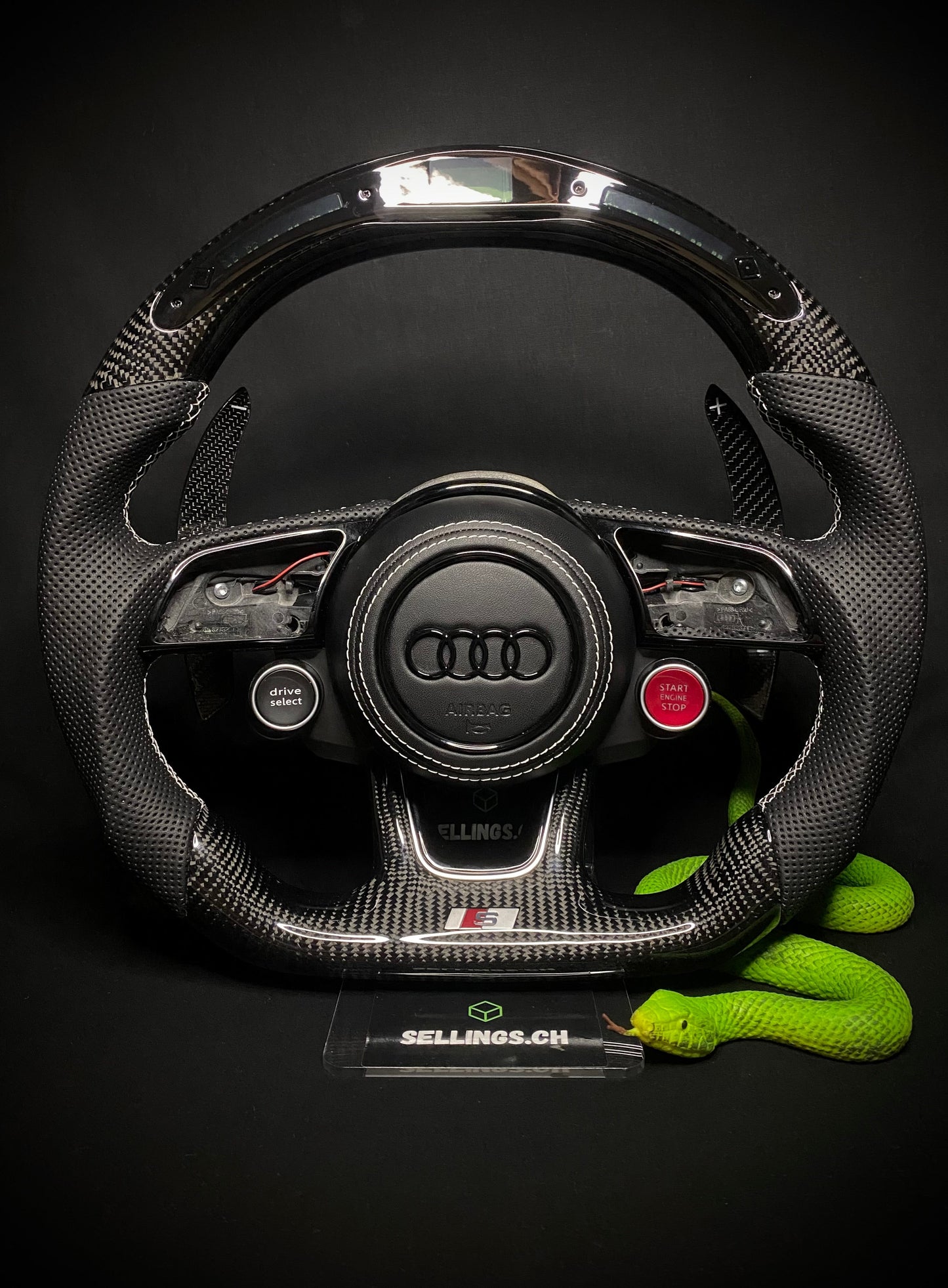 Audi Sport Steering Wheel Carbon (LED)