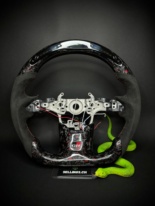 Toyota Yaris GR Sport Steering Wheel Forged Carbon Color Splitter (LED)