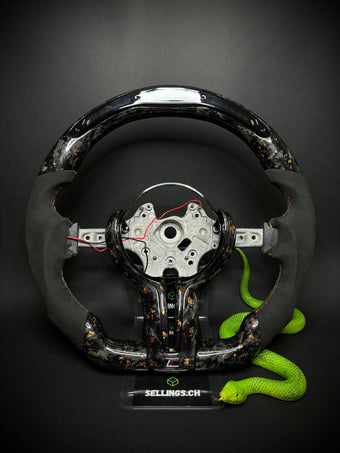 compare product BMW Sport Steering Wheel Forged Carbon Color Flakes (LED) F-Series