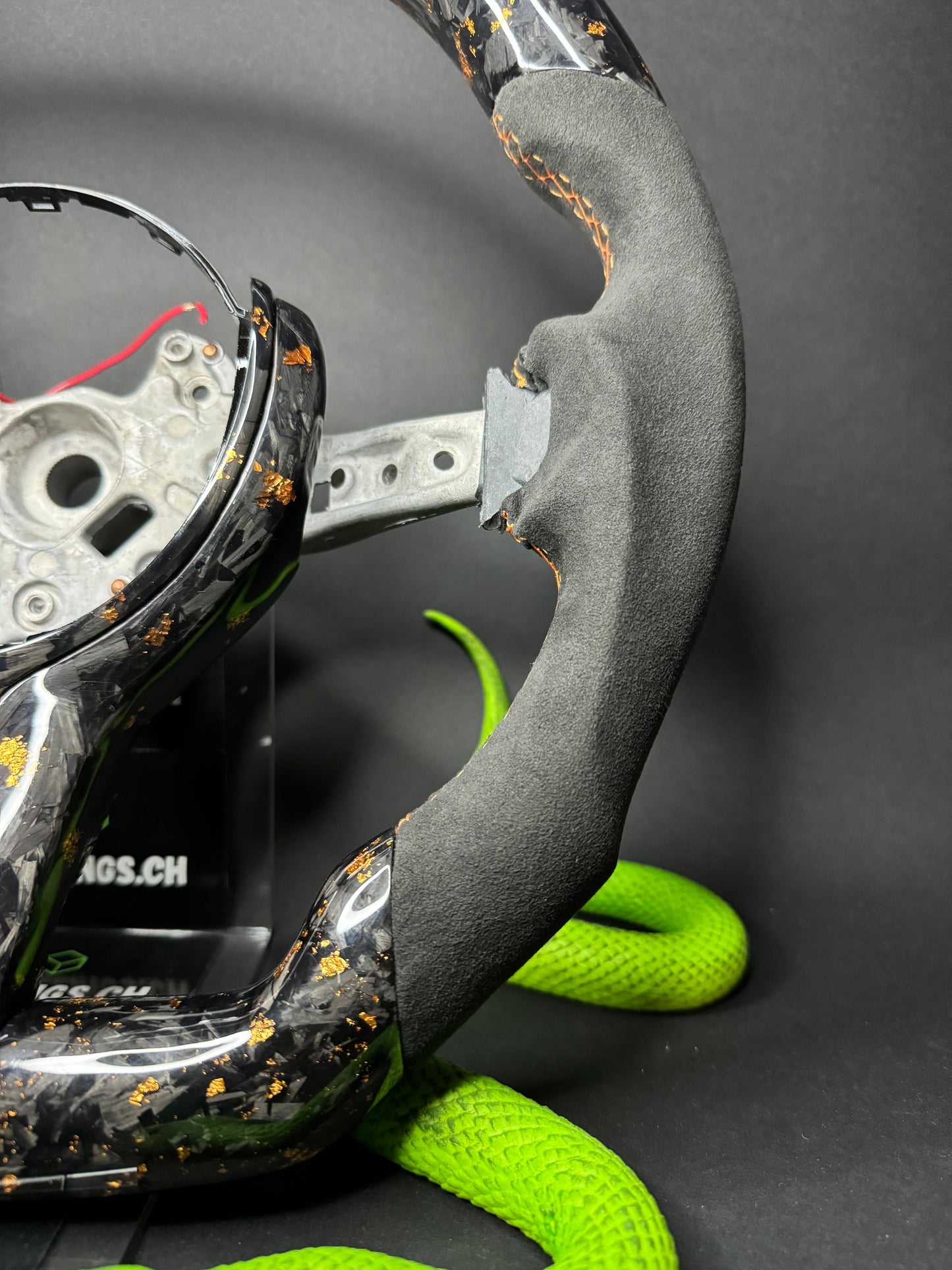 BMW Sport Steering Wheel Forged Carbon Color Flakes (LED) F-Series