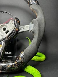 BMW Sport Steering Wheel Forged Carbon Color Flakes (LED) F-Series