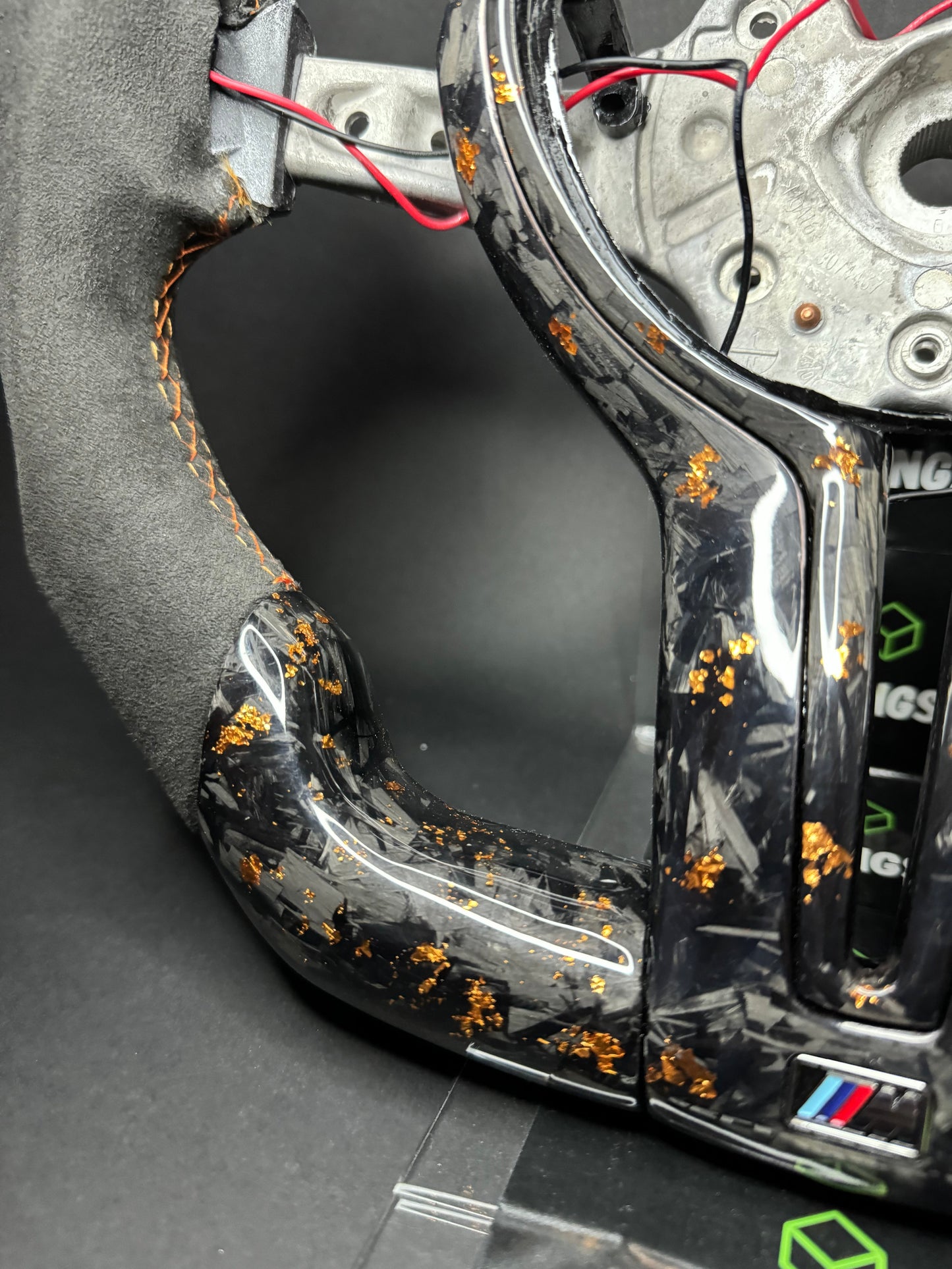 BMW Sport Steering Wheel Forged Carbon Color Flakes (LED) F-Series