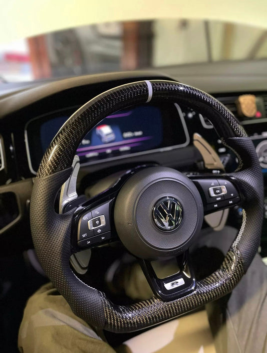 VW Golf 7/7.5 Carbon Sports Steering Wheel