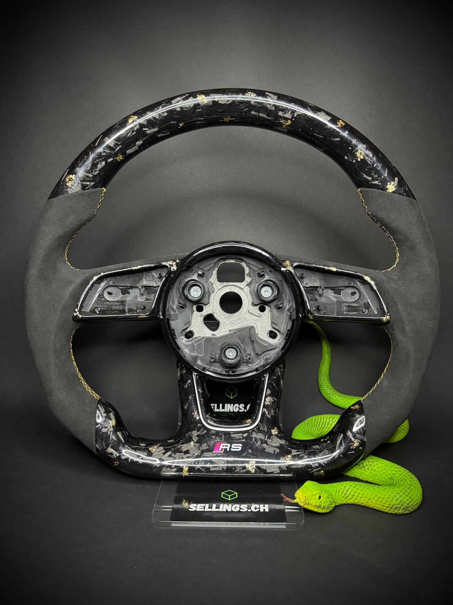 Audi Sport Steering Wheel Forged Carbon Color Splitter