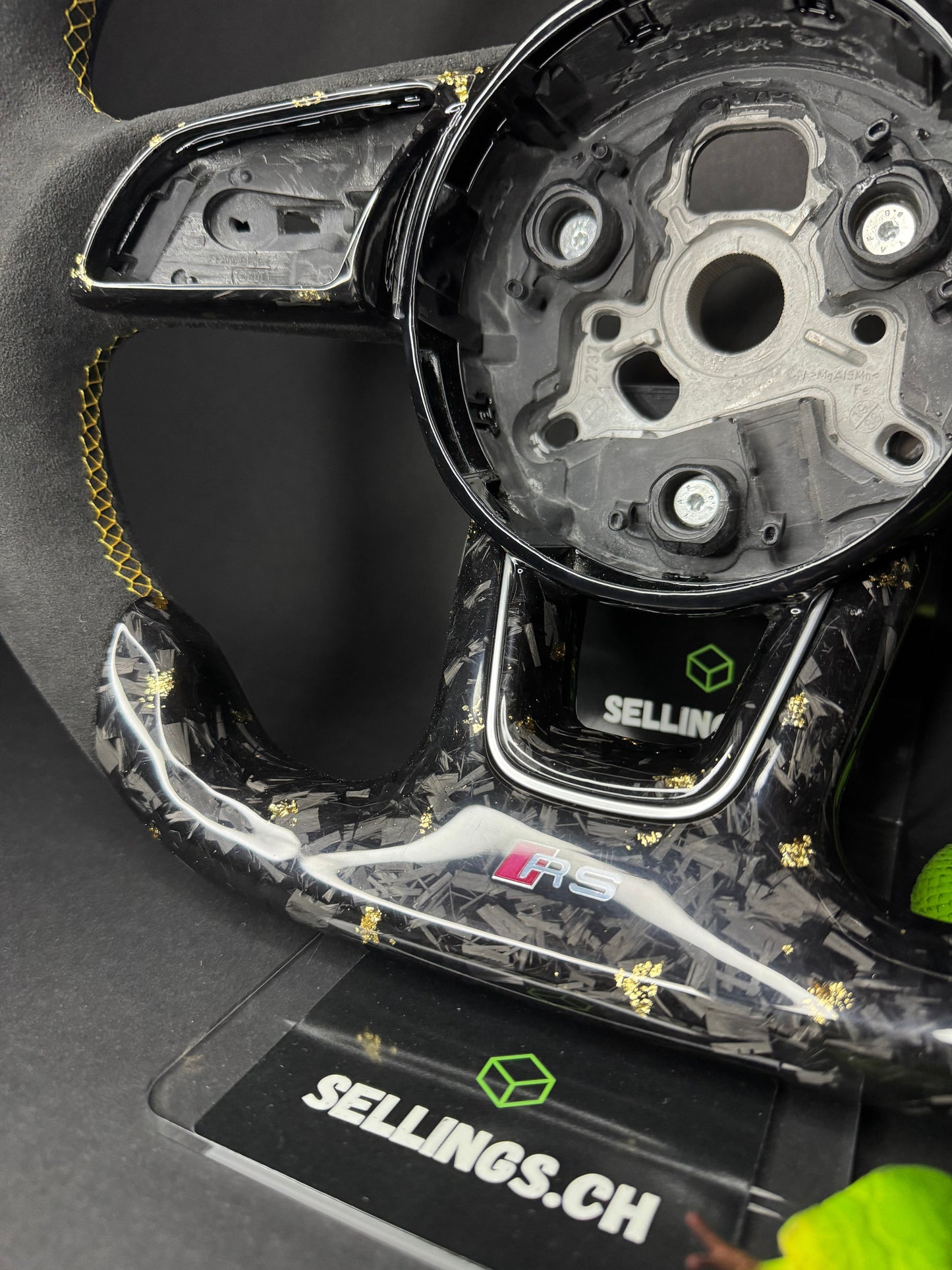 Audi Sport Steering Wheel Forged Carbon Color Splitter