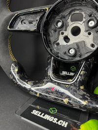 Audi Sport Steering Wheel Forged Carbon Color Splitter