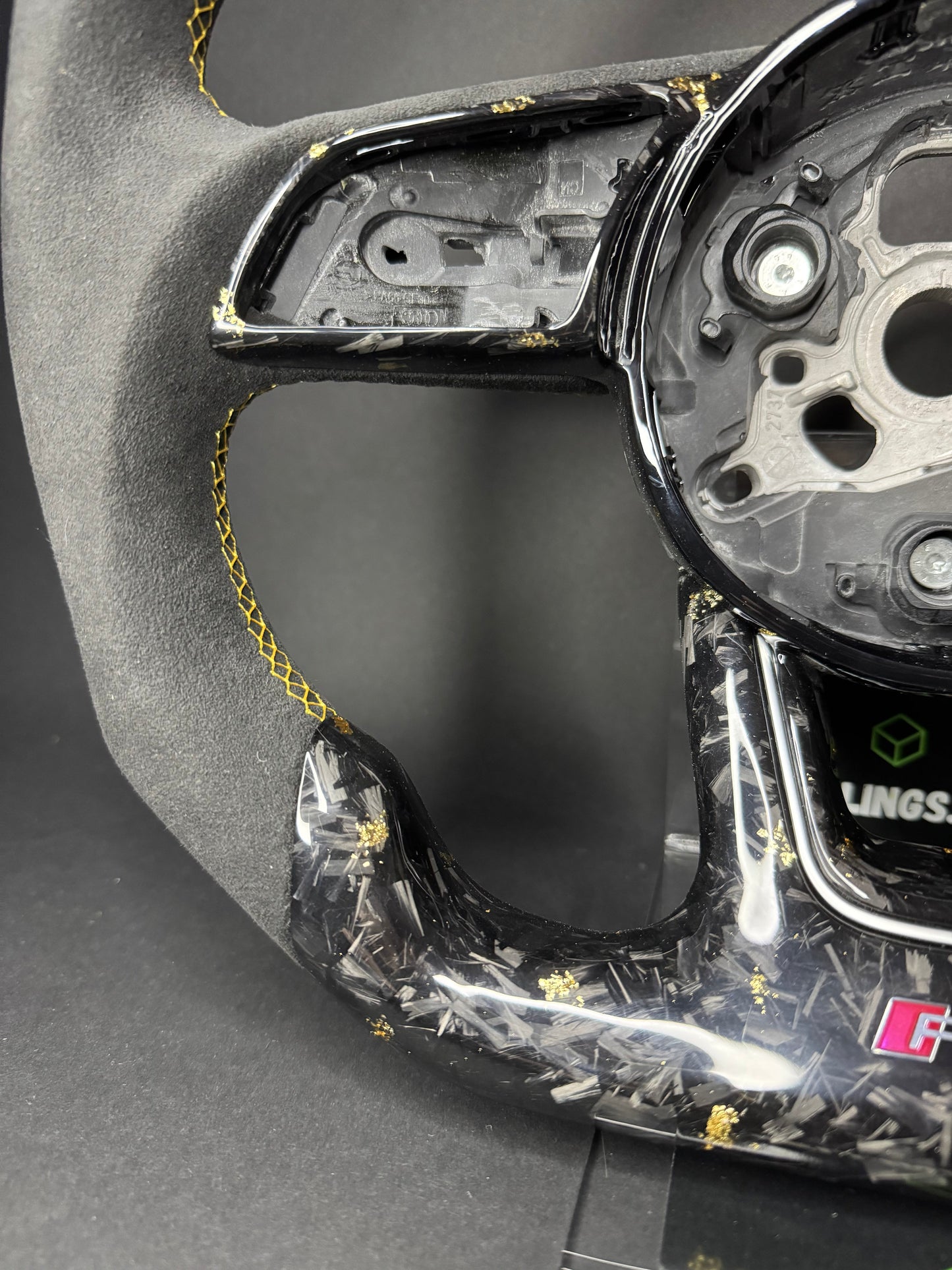 Audi Sport Steering Wheel Forged Carbon Color Splitter